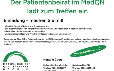 Der Patientenbeirat im MedQN – Vermittler zwischen Patienten und Ärzten