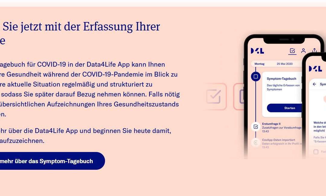 Symptom-Tagebuch für COVID-19 empfohlen