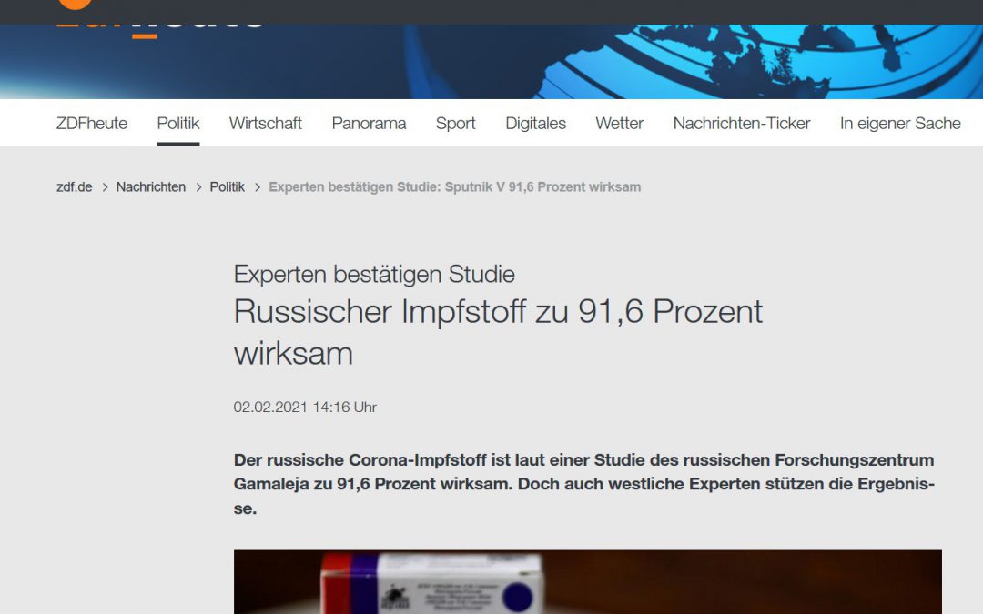 Experten bescheinigen Sputnik V hohe Wirksamkeit