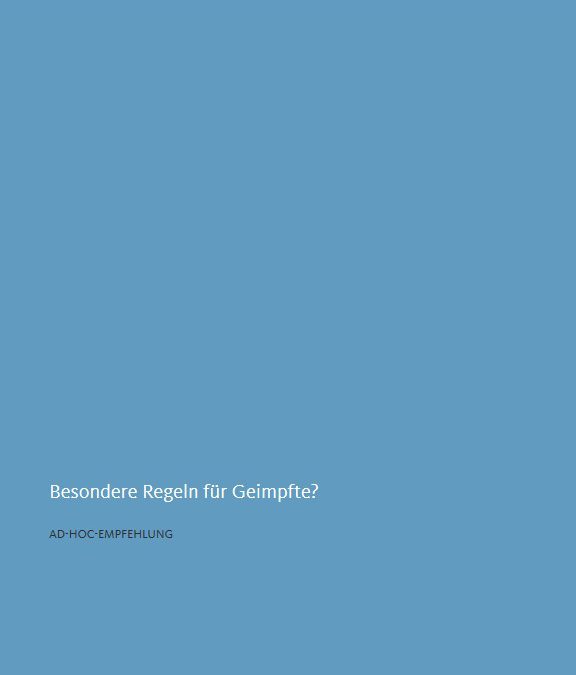 Sonderregelungen für Geimpfte?