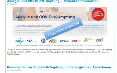 Coronaschutzimpfung von Allergikern