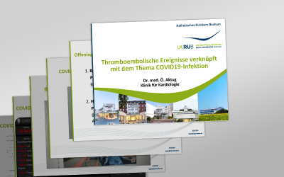 Präsentation „Thromboembolische Ereignisse verknüpft mit dem Thema COVID19-Infektion“