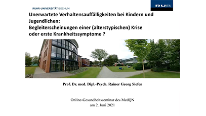 Webinar: Unerwartete Verhaltensauffälligkeiten bei Kindern und Jugendlichen | 02.06.2021