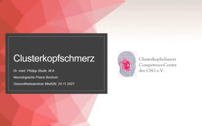Video verfügbar: Online-Gesundheitsseminar „Clusterkopfschmerz“