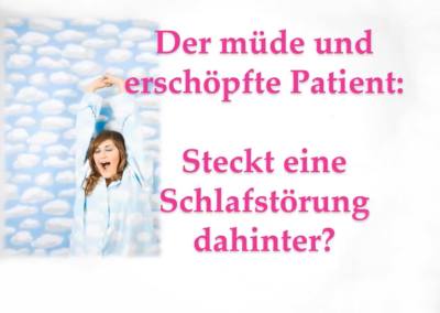 Online-Gesundheitseminar: Müde und erschöpft – verbirgt sich dahinter eine Schlafstörung? | 16.02.2022