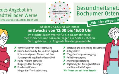 Gesundheitsnetz Bochumer Osten mit neuem Angebot ab 7. Dezember