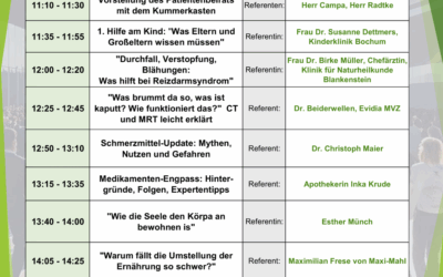 Gesundheitsmesse 2025 Vortragsprogramm Bühne 1
