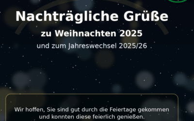 Nachträgliche Feiertagsgrüße