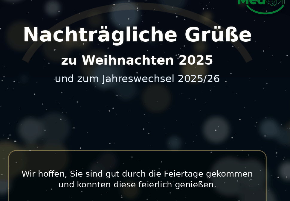 Nachträgliche Feiertagsgrüße